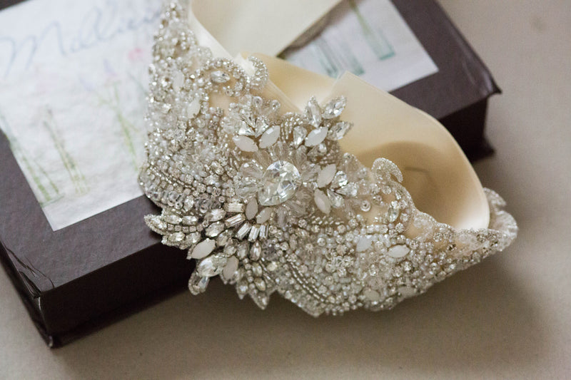 gold embellished belt for dress Gold and opal rhinestone bridal belt | Millieicaro