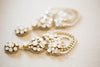 bridal earrings in gold