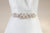 Ivory and offwhite beaded bridal belt - Style sash R24