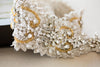 gold and ivory bridal sash