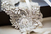 swarovski beaded bridal headpiece - R43