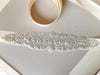 beaded bridal dress sash - jacy