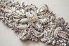 Bridal sash in antique silver - 18 inches