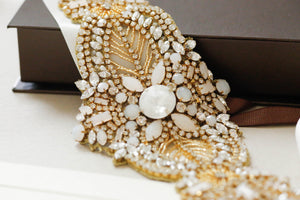 Vintage bridal sash S54