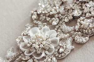 Bridal sash - Viola 29 inches