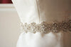 Bridal sash - Viva 18 inches Silver
