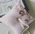 Beaded Pillow | Wedding Ring Bearer Pillow in Blush Pink