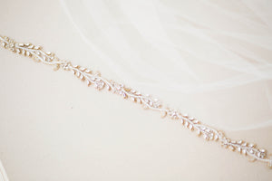 Beaded bridal headband 