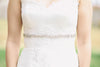 narrow crystal belt for wedding dresses