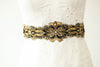 black velvet bridal sash