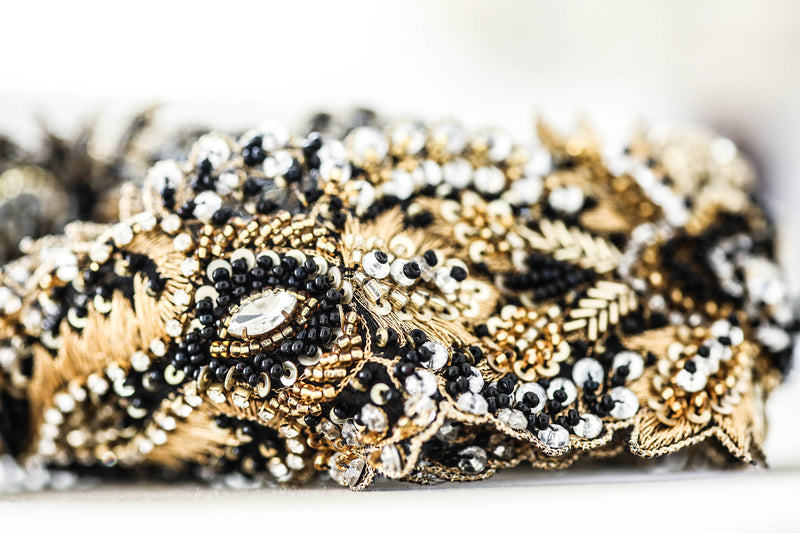 Gold outlet beaded belt