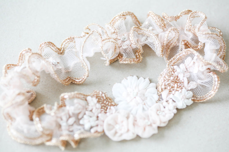 Blush Bridal Garter - Style R122