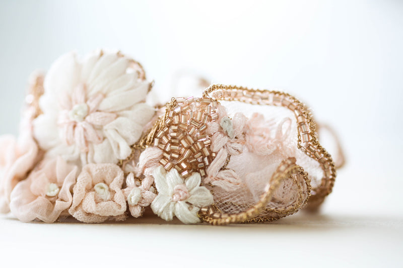 Blush Wedding Garter Style R122