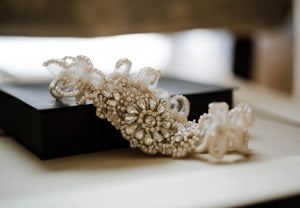 Bridal Garter on Tulle Fabric