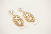 Wedding Earring Dangle Gold