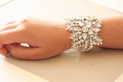 Bridal bracelet - Hearts Art