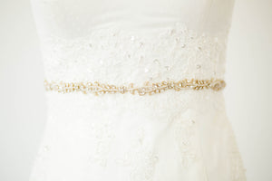 thin bridal belts and sashes