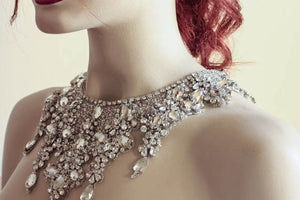 Statement wedding necklace