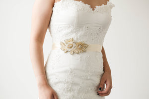 Beaded bridal belt