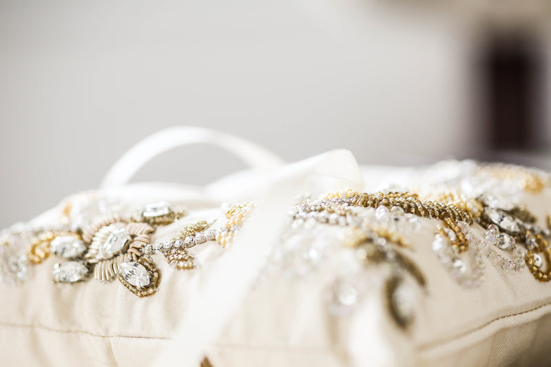 designer ring bearer pillow