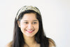 Gold and Silver 3 strand head band for wedding Style R109