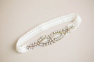 Gold Bridal Garter Set - Style R65