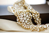 Gold bridal sash
