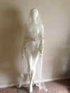 Silk Wedding veil - Art Deco2 ( 110 inches )  Made to order