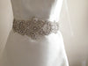 Bridal dress sash - Zinc