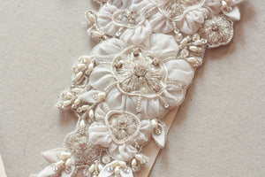 Floral bridal sash - sunflower