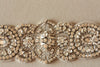 Bridal sash - Voglia silver 18 inches