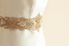 wedding sashes in gold