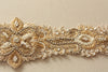 Embellished bridal sashes in gold