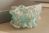 Bridal garter - Dew drop pearls pick your color