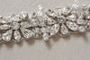 Narrow crystal bridal sash - Melina sash