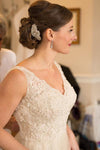 Small bridal hair comb - Style Lia