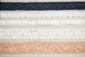 2- Lace Samples for Garter
