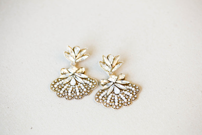 Large Bridal Earrings - Style E12