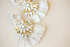 Pearl and Swarovski wedding earrings