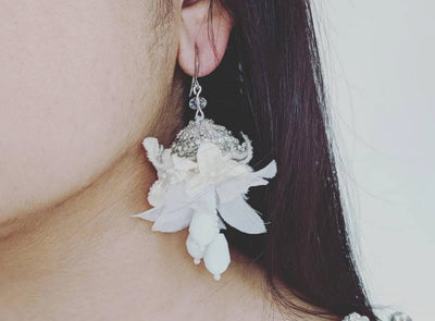 Large Statement Bridal Earrings - Style E1909