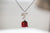 Real Flower Jewelry - Rose bud Necklace in Fuchsia