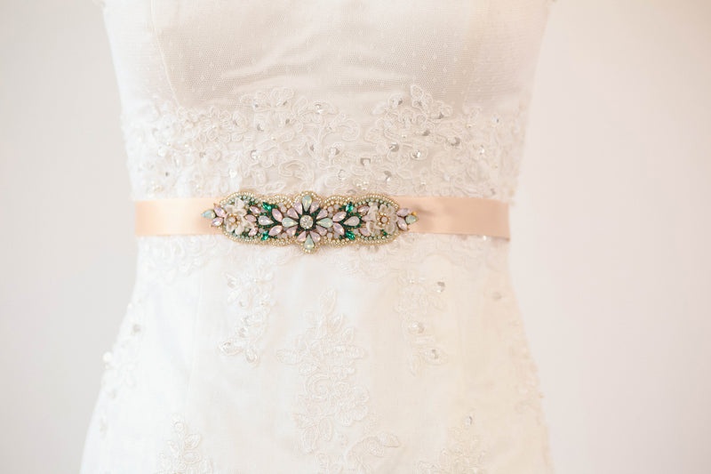 Multicolor bridal belts and sashes - Style R116
