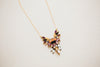 Multicolored pendant necklace