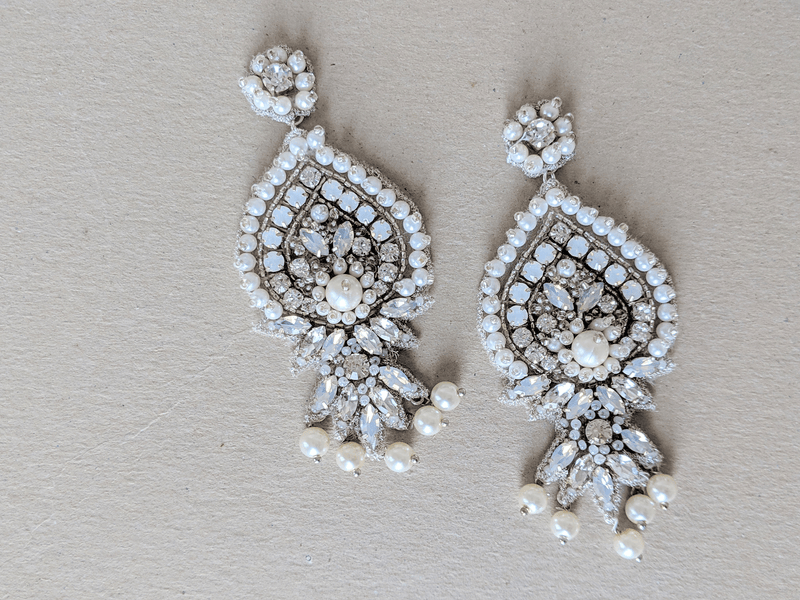 Golden Boho Wedding Earrings for Bride Chandelier Long Bridal - Etsy | Bridal  earrings, Designer wedding jewelry, Long bridal earrings