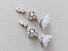 Small Opal Bridal Earrings in Silver - Style E1910