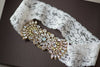 Gold and opal bridal garter set