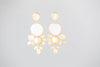Pearl bridal Earrings Gold