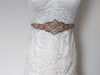 rose gold wedding sash