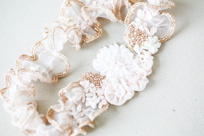 Rosegold Bridal Garter Style R122