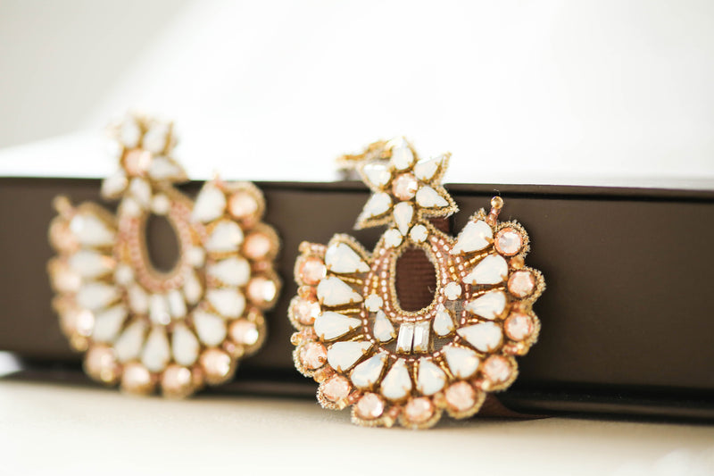 Large bridal earrings